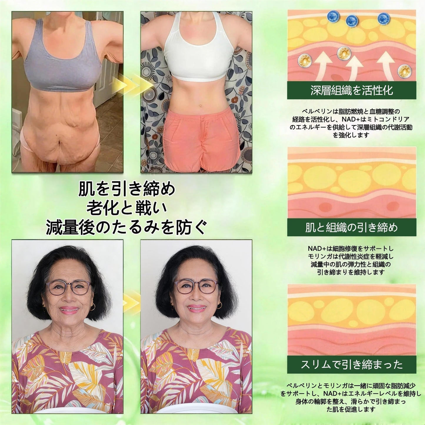 🎉GeeLemon® NAD+ 8-in-1 ナノ強化フォーミュラ — 肥満、肌のたるみ、糖尿病、睡眠時無呼吸症候群、関節の悩み、その他健康上の懸念にアプローチ🌸🌸