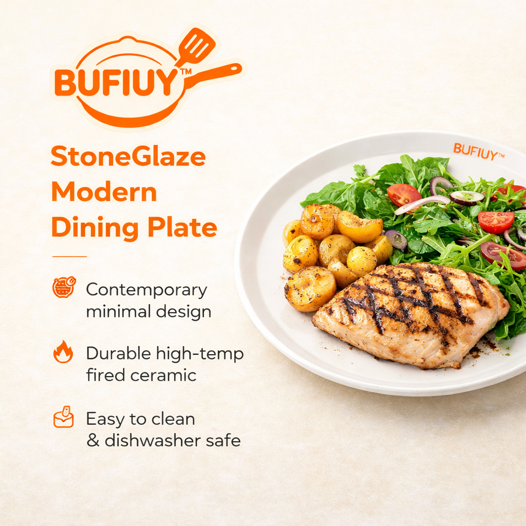 BUFIUY™ StoneGlaze Modern Dining Plate