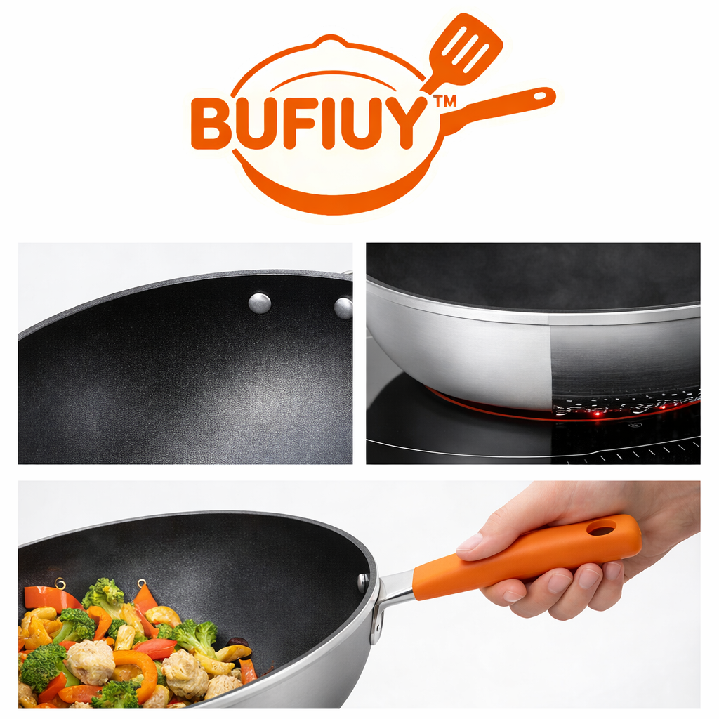 BUFIUY™ ProForge Deep Stir-Fry Wok